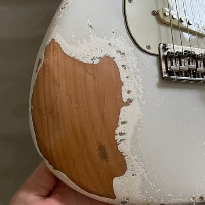 Fender Stratocaster  2021 Heavy Aged White image 3