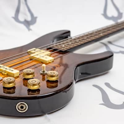 1981 Washburn SB40, SB-40 Bass Tobacco Sunburst (Brown) Neckthrough image 15