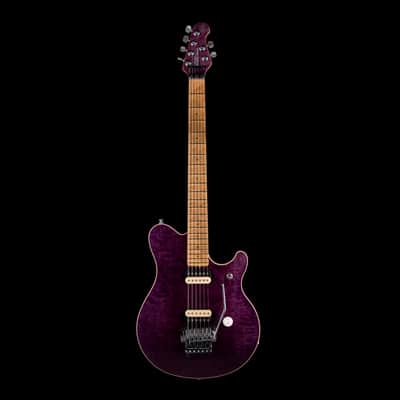 Used 1995 Ernie Ball Music Man Eddie Van Halen EVH Signature Floyd Translucent Purple with Case image 3
