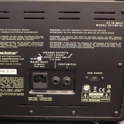 Blackstar HT-1R MK III 2-Channel 1-Watt 1x8" Guitar Tube Amp Combo Black image 3
