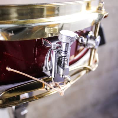 Neil Peart's DW 3.5" x 13" Red Sparkle Lacquer Snare Drum image 13