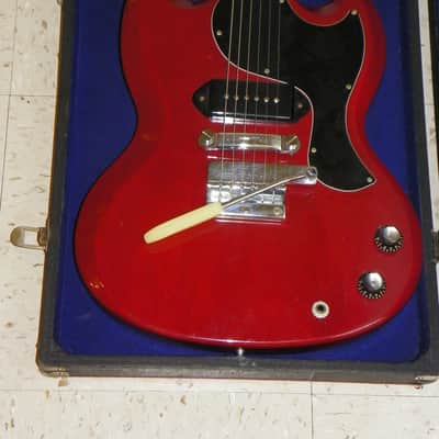 1960's*TEISCO-KENT-*RED PLAID*GUITAR CASE*BARITONE?BASS INTERIOR 43"x21.5"x13.5" image 8