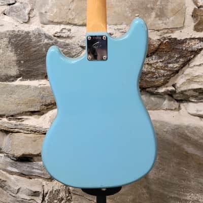 1966 Fender Musicmaster II Short Scale - Daphne Blue With Original Case image 14