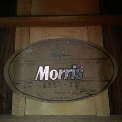 Morris MB-50 Japan-made 12 String Guitar — Brasilian Rosewood 1989 — US Seller image 20