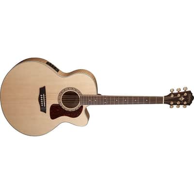 Washburn HJ40SCE Heritage Jumbo with Electronics Natural