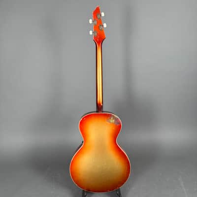 Framus Peter Kraus 5/140 Solist 1959 signed Autogram goldsparkleburst 4 string image 9