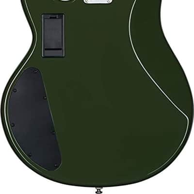 Sterling StingRay RAY4HH 4-String Bass Guitar, Maple Fingerboard, Olive image 3