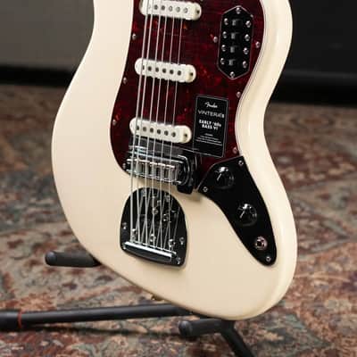 Fender Vintera III Early '60s Bass VI - Olympic White with Gig Bag image 4