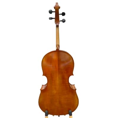 Wider Body Cello 4/4 Full size maple wood, Strong Big rich sound,spirit varnish image 6