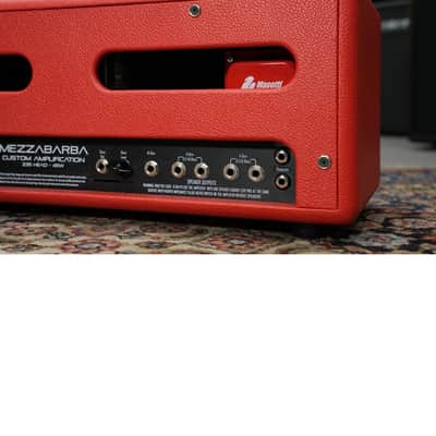 MEZZABARBA Z35 Head 45w - with Master Volume & Send/Return - Red Custom Tolex image 7