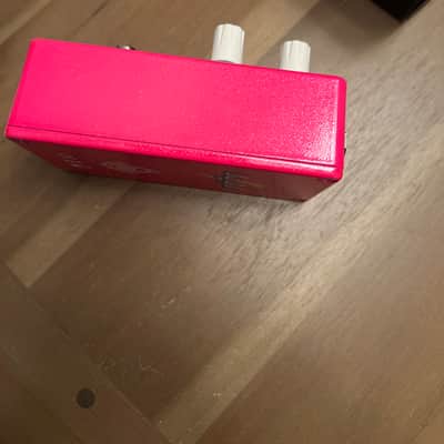KHDK Electronics Flamingo Beach Mystery Pedal 2021 Limited Edition Overdrive 2021 - Hot pink with glitter silk screened enclosure image 8