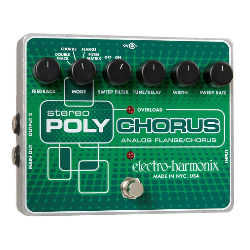 Electro-Harmonix Stereo Polychorus Analog Flange/Chorus Pedal | Reverb