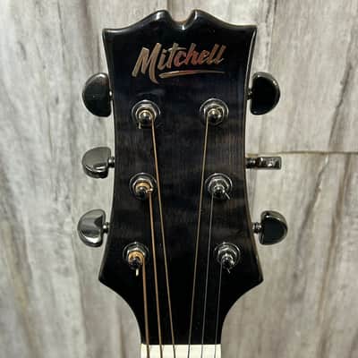 Mitchell MX430QAB Exotic Series Acoustic-Electric Guitar Regular Midnight Black Edge Burst image 5