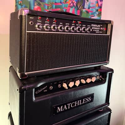 2022 Amplified Nation Wonderland Overdrive v2 22w 6V6 Amplifier Buckskin Suede w/ Vox image 2