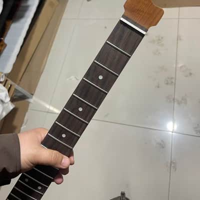 1 Headless ss 24frets roasted maple electric guitar neck Rosewood fingerboard C contour 25.5 spoke truss rod image 8