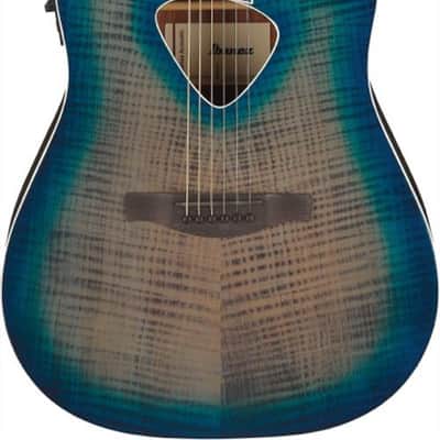 Ibanez ALT50FABDB Altstar Acoustic Guitar in Blue Doom Burst High Gloss image 1