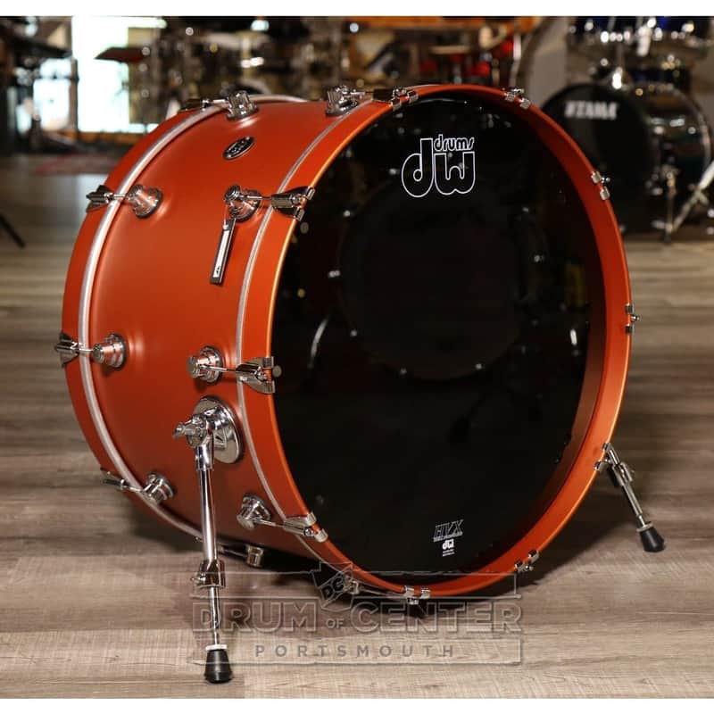 DW Performance Bass Drum 24x14 Hard Satin American Rust image 1