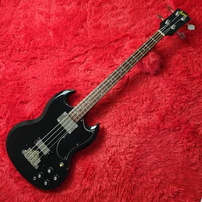 Burny REB-65 Short Scale Set Neck (Gibson EB-3 Model) 1990 - Black - Made In Japan MIJ image 2