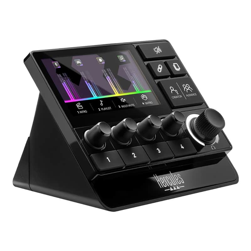 Mint Hercules Stream 200 XLR 8-Track Livestream Real-Time Audio Controller with XLR Mic In image 1