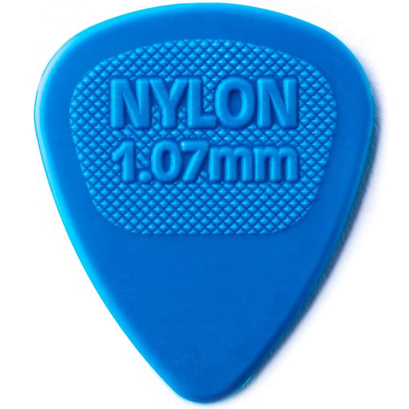 Dunlop 443R107 Nylon MIDI 1.07mm Guitar Picks (72-Pack) image 1