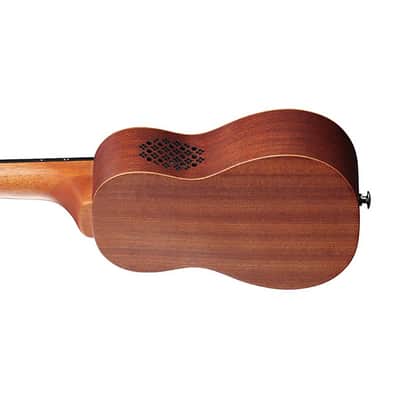 Mint Ibanez UKS100 Soprano Size Uke Ukulele, Sapele Body w/ Purpleheart Fretboard image 4