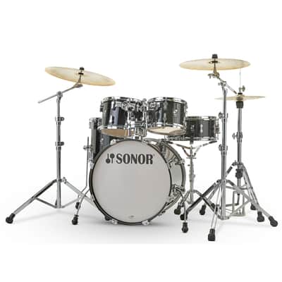 Sonor AQ2 22" Transparent Black Stage Drumset image 3