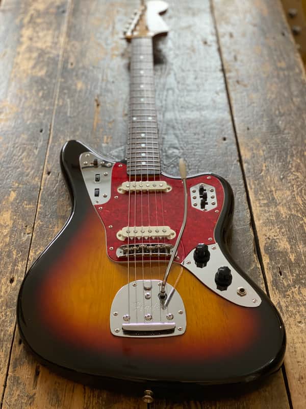 Fender Japan Very Clean 1993 Jaguar '66 Reissue MIJ N-Serial Grunge Era Three Tone Sunburst