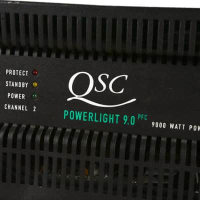QSC PowerLight 9.0 PFC Power Factor Corrected 2-Channel Power Amplifier CG011UW image 5