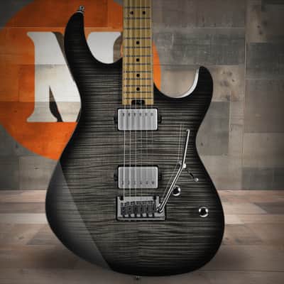 Cort Double Cutaway Electric Guitar - Trans Black Burst image 1