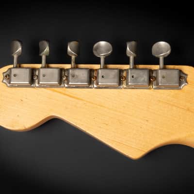 2013 Haar Traditional S Old Headstock - Nitro Blonde Light Aged | Custom Stratocaster 1-Piece Swamp Ash Body Maple Fretboard Amber Pickups | Case image 14