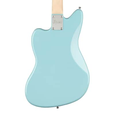Used Squier Mini Jazzmaster HH - Daphne Blue w/ Maple FB image 7