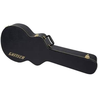 Liquid Audio Gretsch® G6241FT 16" Hollowbody Flat Top Hardshell Guitar Case, Black, 0996475000 Bundle w/ 12-Pack Guitar Pick Polishing Cloth image 4