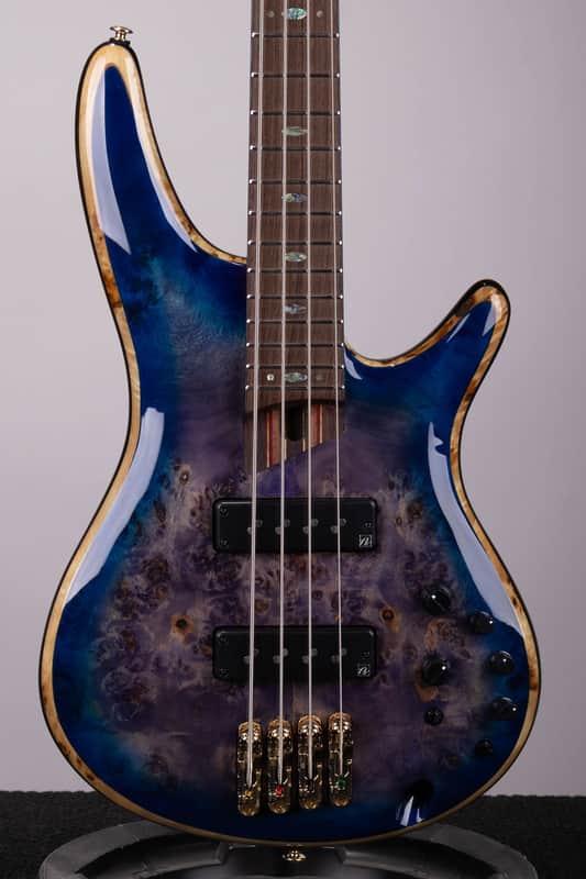 Ibanez SR2600 Premium Bass - Cerulean Blue Burst with Panga Panga Fingerboard image 1