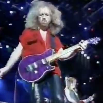 Music Man Brad Whitford’s Gift From Eddie Van Halen, Aerosmith, EVH (#127) 1991 Purple image 2