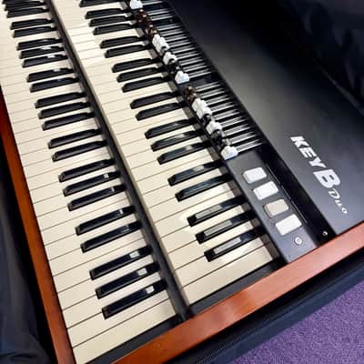 Viscount KeyB Duo Mk1 Clonewheel Combo Organ inc Carry Case mid-2000s image 2
