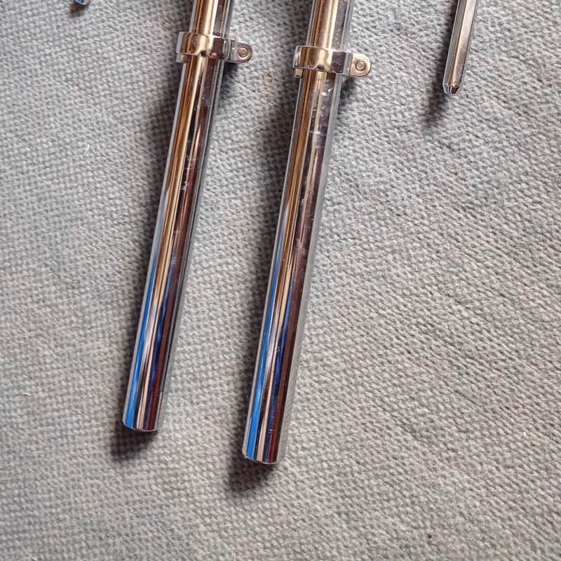 90s Sonor Single Tom holder mount set ( 2 holders) Chrome