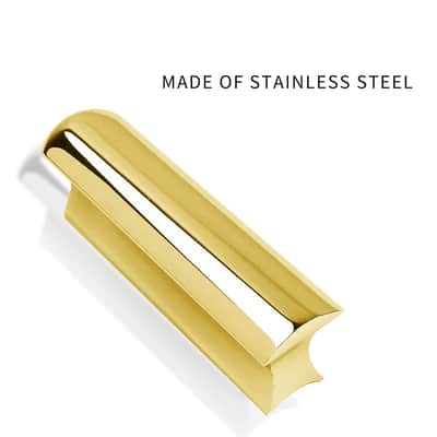 Gold Guitar Slide Bar, Stainless Steel Guitar Slides Tone Bar, Electric Guitar Slide Bar Accessories For Dobro, Lap Steel Guitar, Hawaiian Guitar image 3
