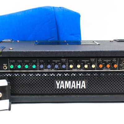 Yamaha B100 III Bass Amplifier Head with Footswitch and Amp Cover