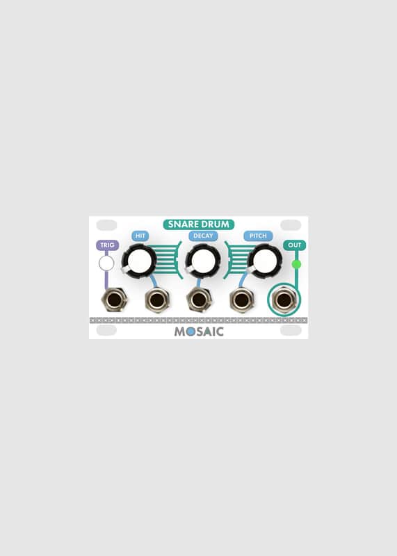 MOSAIC 1U SNARE DRUM WHITE : BRAND NEW :  [DETROIT MODULAR] image 1