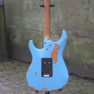 Mayones Aquila Aged 6 V24 - Monolith Daphne Blue Nitro(Relic) image 18