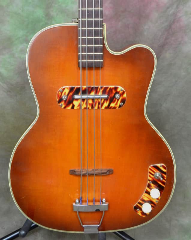 Vintage Kay K162 Howlin' Wolf Bass Guitar w/Case image 1