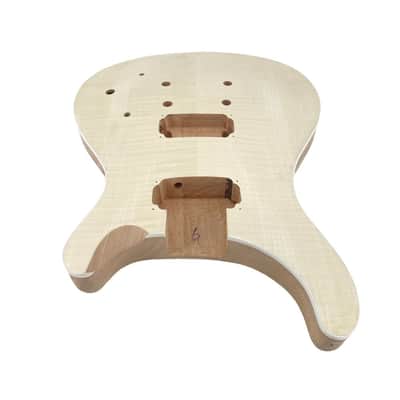 PRS Style Flame Maple Top DIY Electric Guitar – Mahogany Body & Neck – 22 Frets image 10