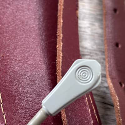 1960's Hagstrom Leather Guitar Strap & Switchcraft Cable - Vintage Case Candy image 2