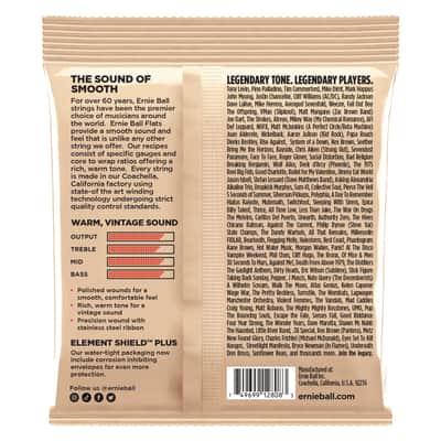 Ernie Ball Group 4 Stainless Steel Flatwound Electric Bass Strings  - 40-95 Gauge image 2
