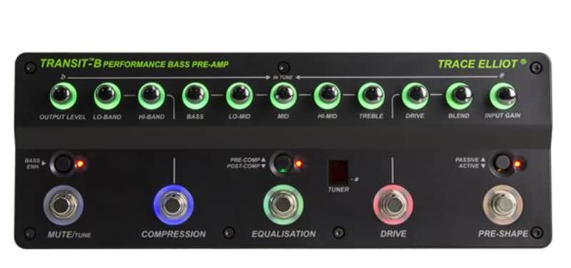 Trace Elliot Transit B Bass Guitar Preamp Pedal with Effects and DI Bild 1