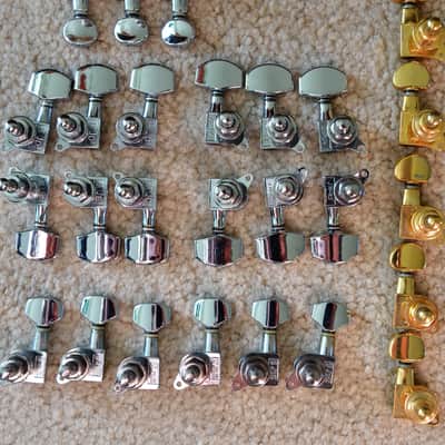 GUITAR TUNING HEADS:  PRS, Ibanez, etc  2000s 2010s - Chrome, gold image 3