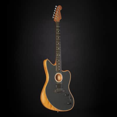 Fender American Acoustasonic Jazzmaster (Tungsten) - Acoustic Guitar image 8
