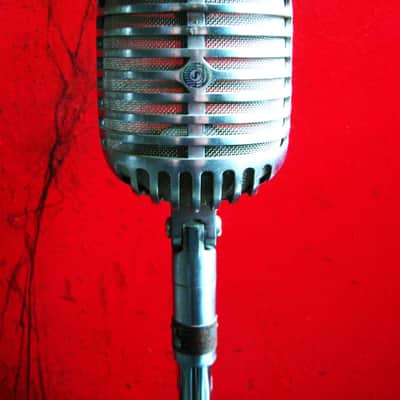 Vintage 1940's Shure 55 Cardioid Dynamic Microphone mod LED light lamp # 1 556S 556 55 55SW image 4