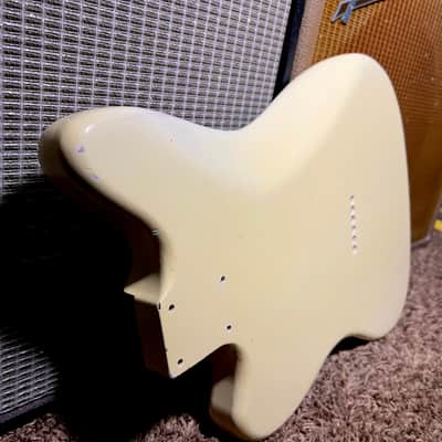 Relic Fender Telemaster Body Alder Vintage Aged Olympic White Offset Telecaster Nitrocellulose 😍 image 14