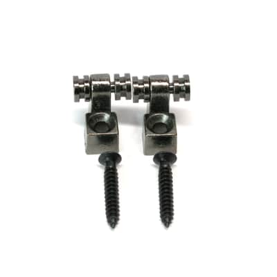 Brio Set of 2 Roller String Retainer Trees Guitar Parts Black Chrome image 1